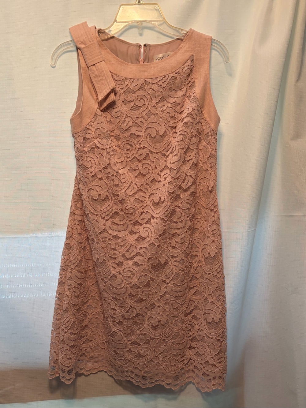 Eliza J Dusty Rose Lace Detail Dress